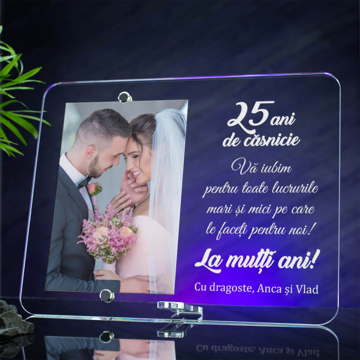 Rama foto Parinti, Aniversare 25 ani Casnicie, Cadou personalizat 2520