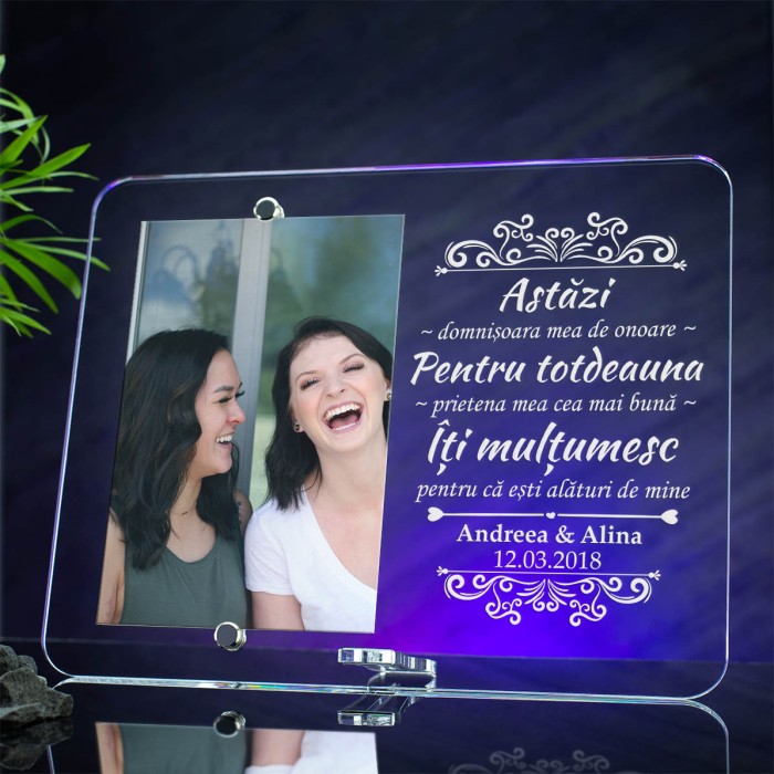 Rama foto Prietena, Domnisoara de onoare, Cadou personalizat 2520