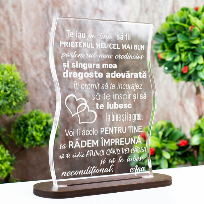 Trofeu Iubit, Partener pe viata, Cadou personalizat Coloana