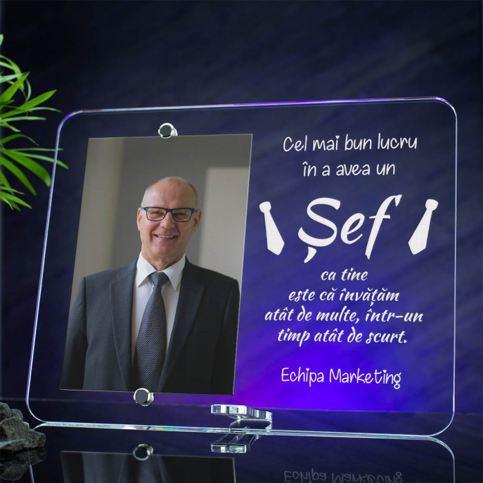 Rama foto Sef, Mesaj de apreciere, Cadou personalizat 2520