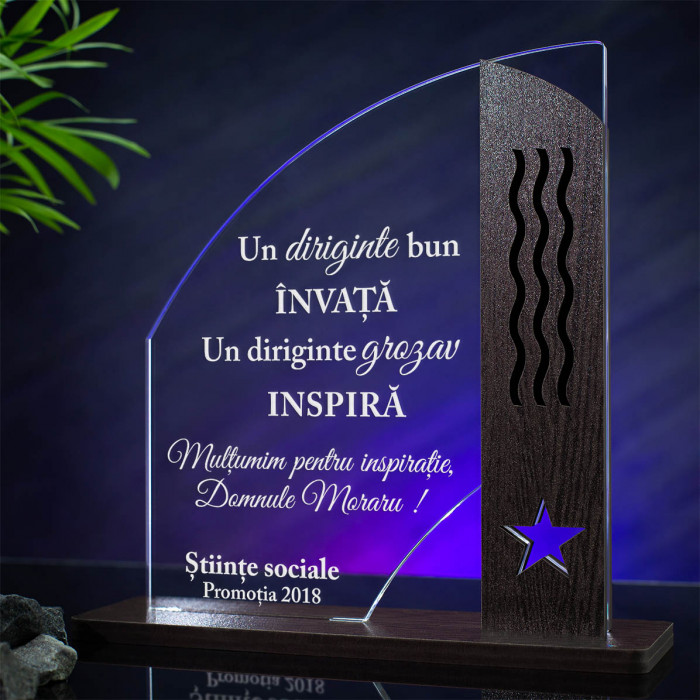 Trofeu Diriginte, Un indrumator grozav, Cadou personalizat Doric