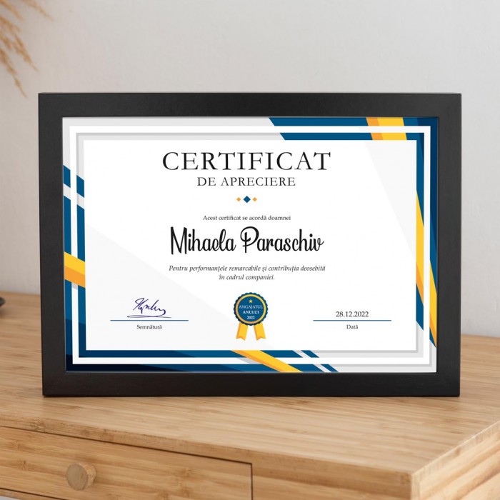 Diploma de merit, Angajatul Anului, Cadou personalizat