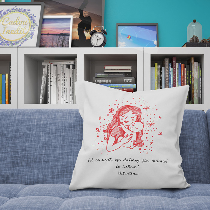 Cadou personalizat Perna Personalizata pentru mama - Mesaj pentru mama