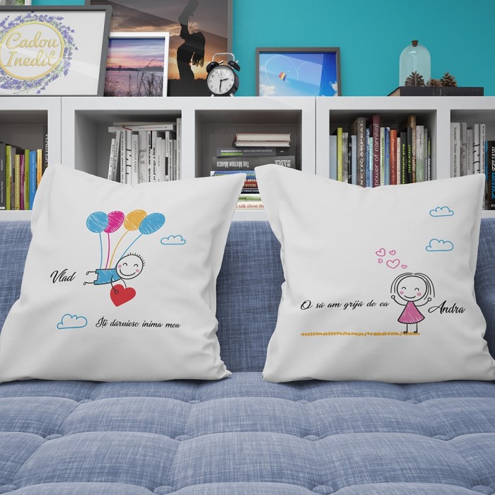 Cadou personalizat Perne Personalizate  - Iti daruiesc inima mea