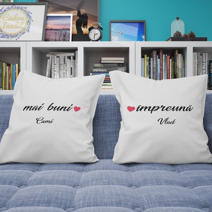 Cadou personalizat Perne Personalizate  - Suntem mai buni impreuna