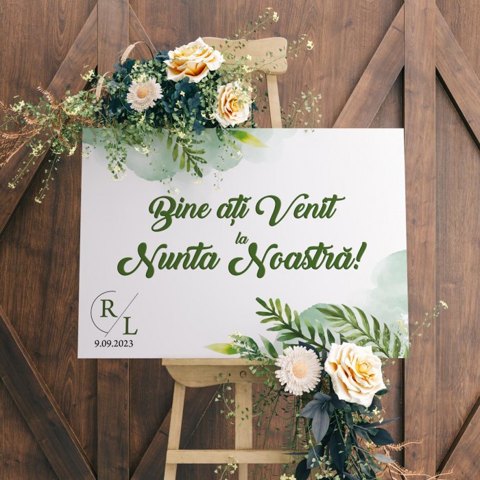 Bine ati venit, Verde Natural, Accesorii nunta personalizate