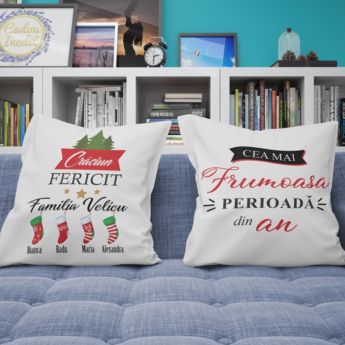 Cadou personalizat Perne Personalizate  - Craciunul este cea mai frumoasa perioada din an