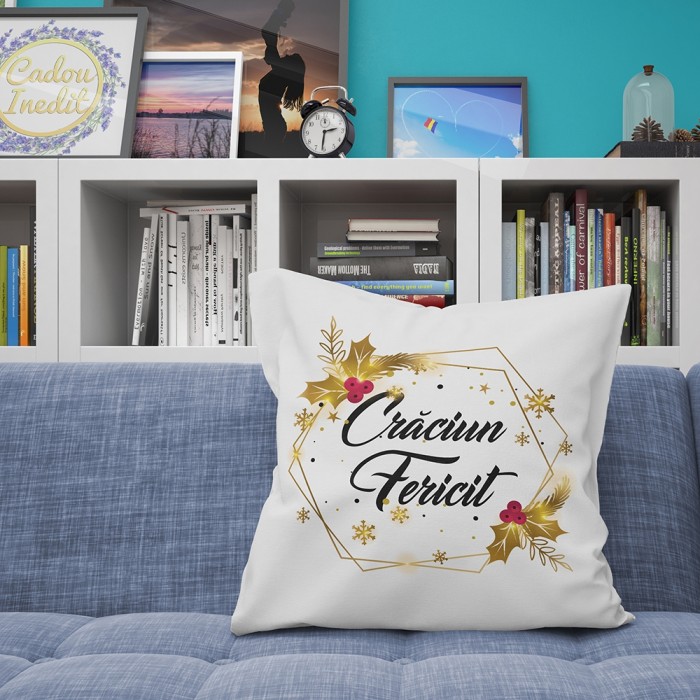 Cadou personalizat Perna Personalizata  - Craciun Fericit