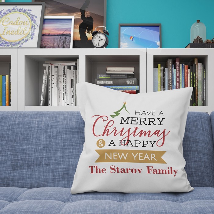 Cadou personalizat Perna Personalizata  - Have A MERRY Christmas and a Happy New Year