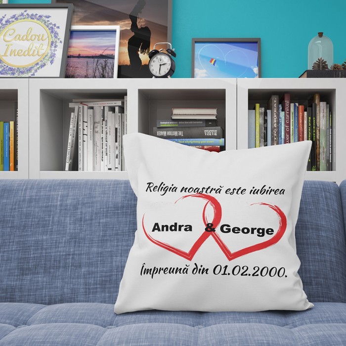 Cadou personalizat Perna Personalizata - Religia noastra este iubirea