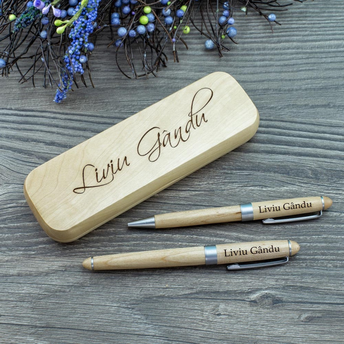 Set de scris Profesor, Puterea Numelui, Cadou personalizat Roller