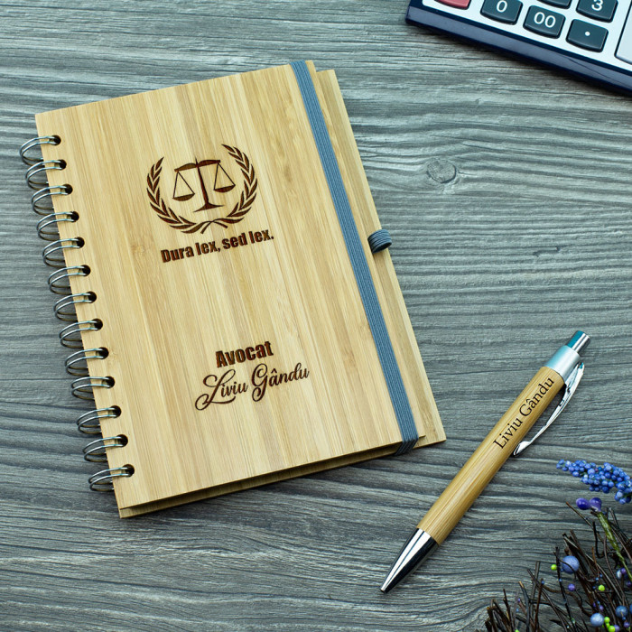 Agenda personalizata Avocat, Dura Lex, Cadou personalizat