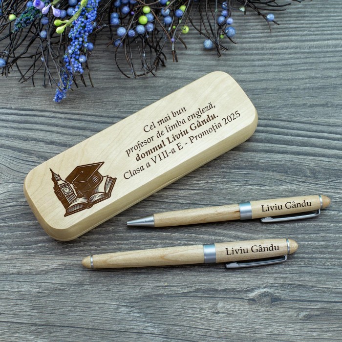 Set-de-scris-Profesor-Engleza,-Cel-mai-bun-profesor,-Cadou-personalizat-Roller