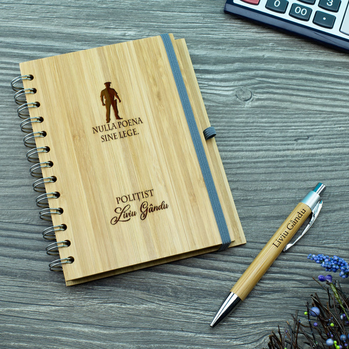 Agenda personalizata Politist, Nulla poena, Cadou personalizat
