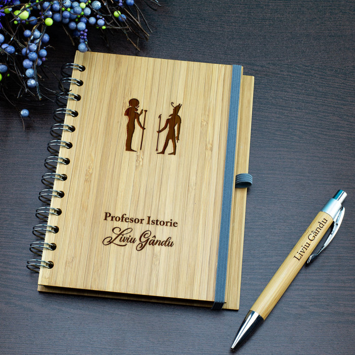 Agenda personalizata Profesor istorie, Stiinta, Cadou personalizat