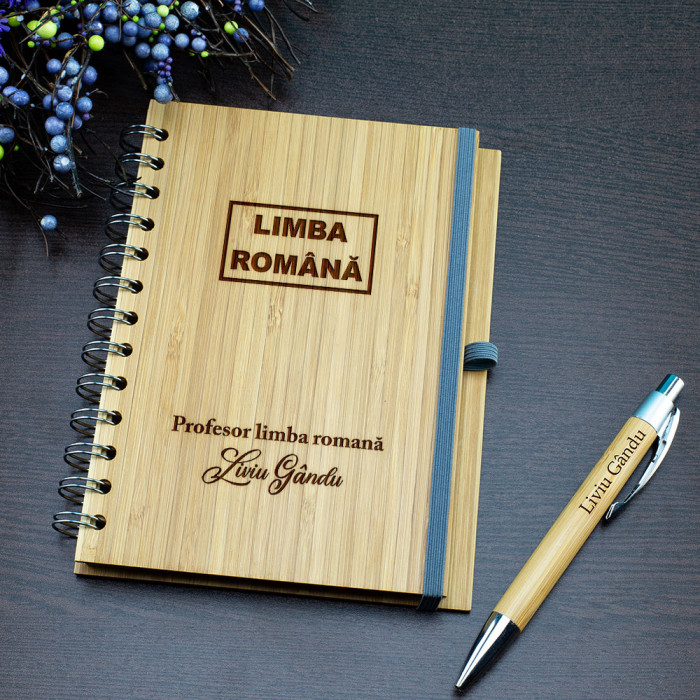 Agenda personalizata Profesor Limba romana, Cunoastere, Cadou personalizat