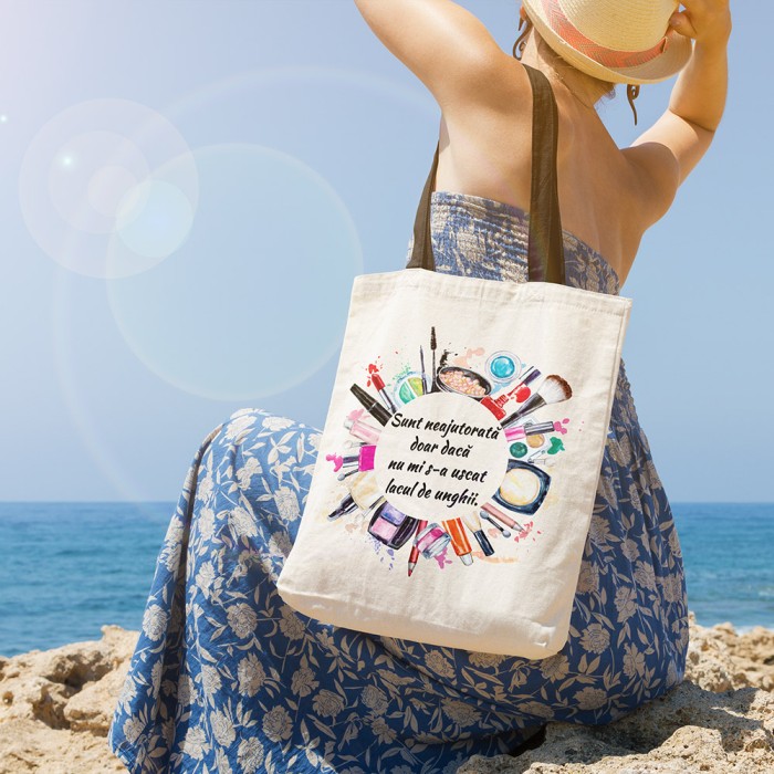 Cadou Personalizat Geanta Canvas Tote Bag - Neajutorata