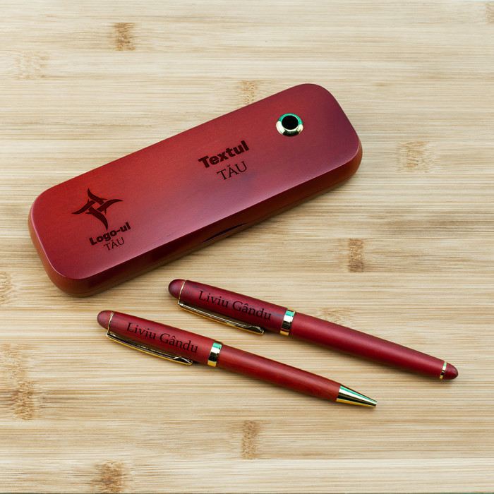Set de scris Logo, Sigla, Cadou personalizat Stilou