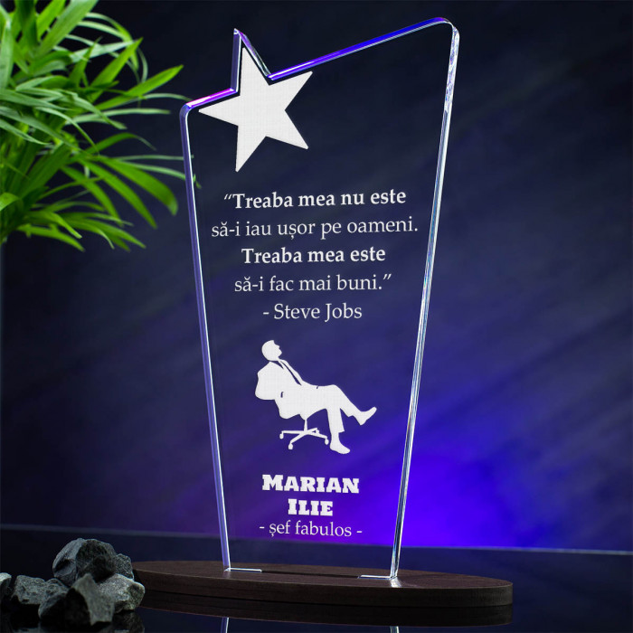 Trofeu Sefi, Un sef impunator, Cadou personalizat Cupa