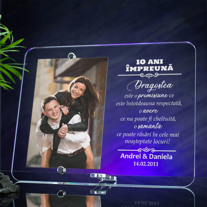 Rama foto Cupluri, 10 ani impreuna, Cadou personalizat 2520