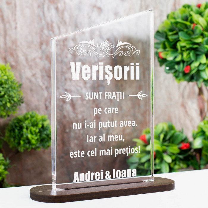 Trofeu Verisori, Ca fratii, Cadou personalizat Ascend