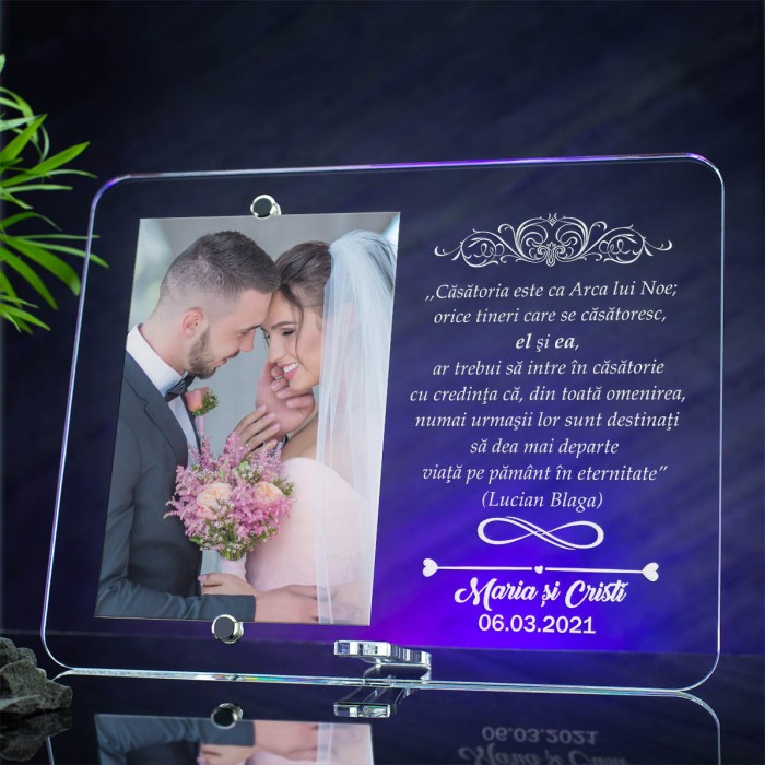 Rama foto Aniversare casatorie, Iubire eterna, Cadou personalizat 2520