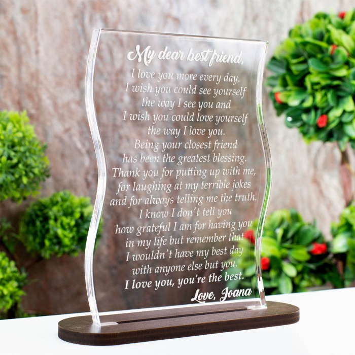 Trofeu Prietene, You're the best, Cadou personalizat Coloana