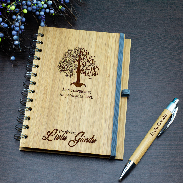 Agenda personalizata Profesor, Homo doctus, Cadou personalizat
