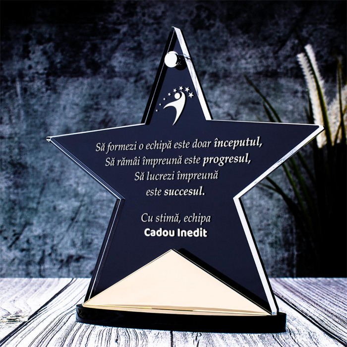 Trofeu Corporate, Echipa de succes, Cadou personalizat Orion