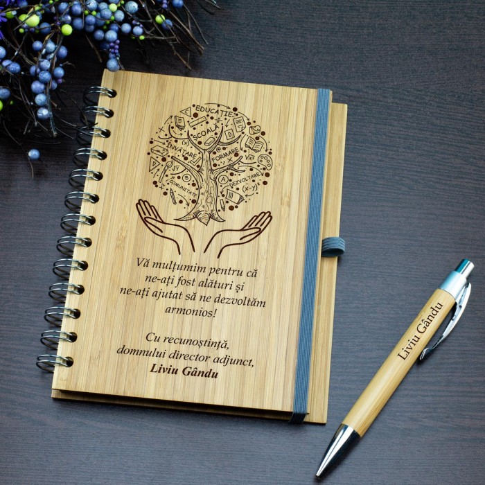 Agenda Personalizata Recunostinta, Multumim pentru indrumare, Cadou Personalizat