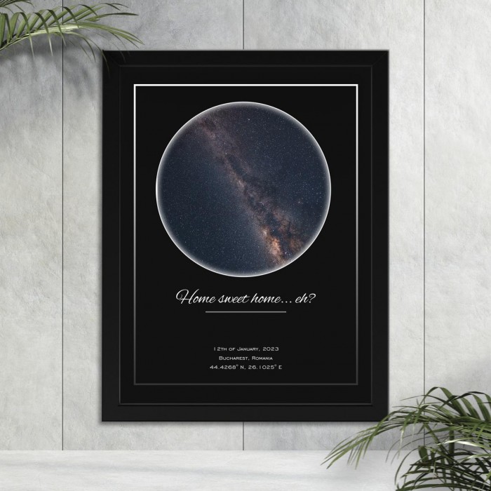 Tablou Casa Noua, Sweet Home, A3 Cadou Personalizat