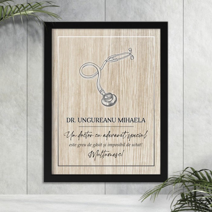 Tablou personalizat Medici, Un sincer Multumesc, A3 Cadouri Personalizate