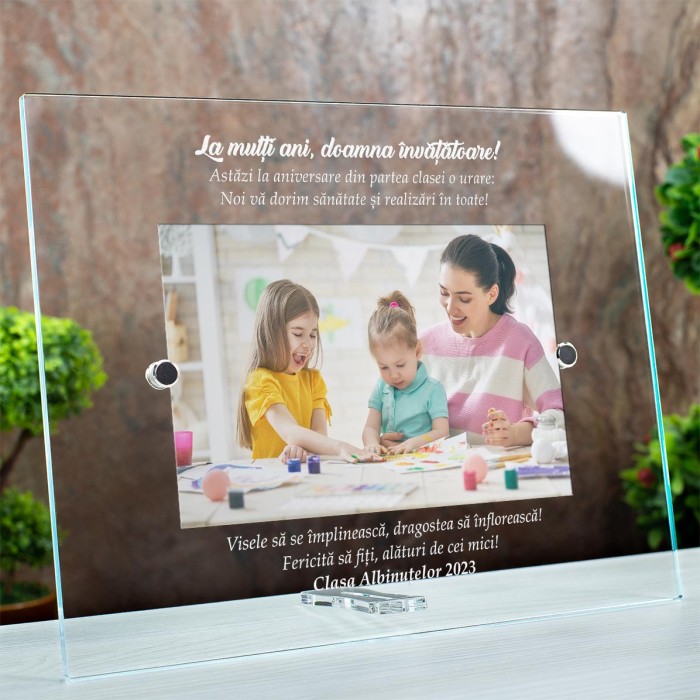 Rama foto Invatatori, Urare Invatatoare, Cadou personalizat 2419