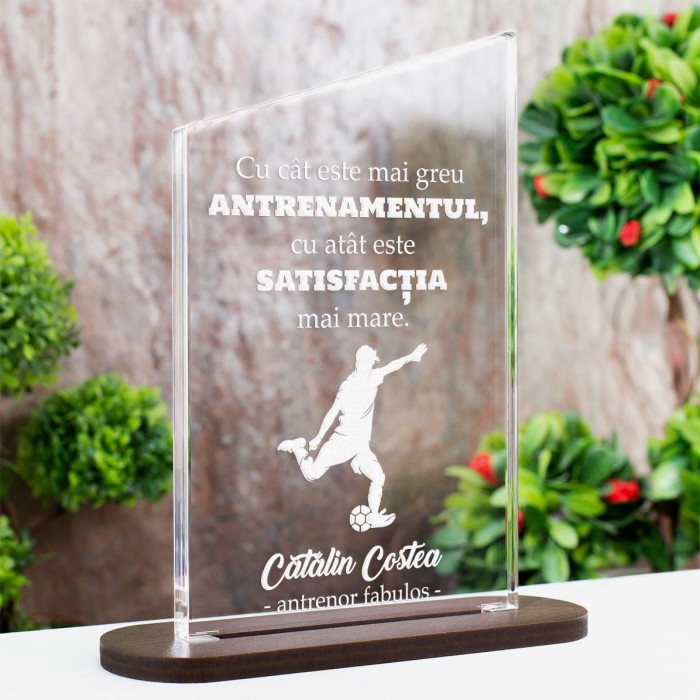 Trofeu Antrenori, Antrenor fotbal, Cadou personalizat Ascend