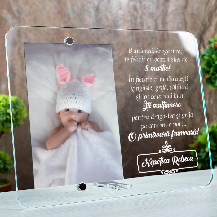 Rama foto Bunica, 8 martie, Cadou personalizat 2520