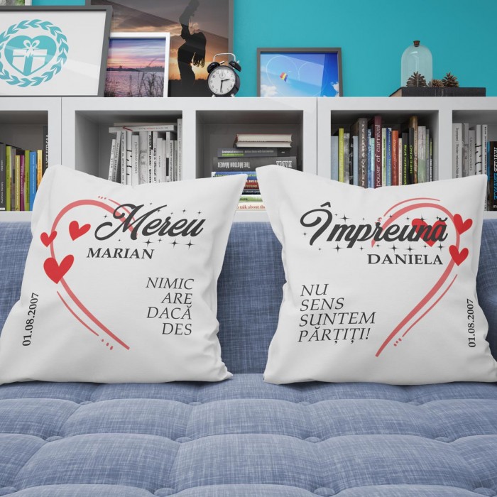 Perne Personalizate Cuplu, Mereu Impreuna, Cadou Personalizat 4040