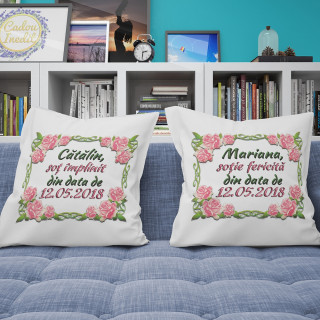 Cadou personalizat Perne Personalizate - Sot si sotie