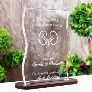 Trofeu Medic Urolog, Cavaler al destinului, Cadou personalizat Coloana