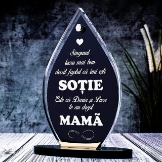 Trofeu Familie, Sotie si Mama, Cadou personalizat Elpis 1 martie 8
